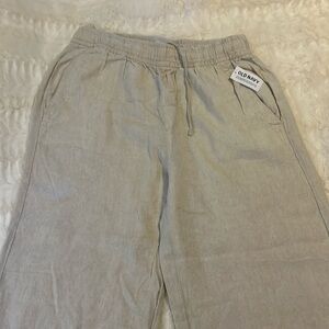 Old Navy medium wide leg linen pants